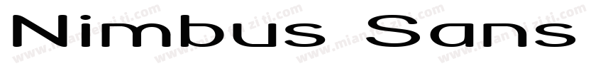 Nimbus Sans Extend字体转换